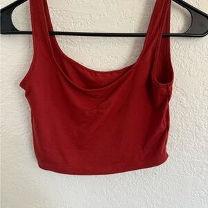 Women's Red Crop Tank